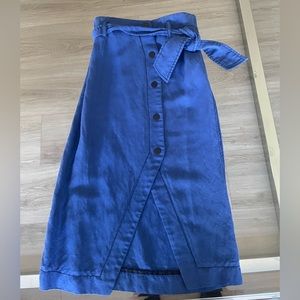 Sandro Paris Button Down Mid-Length / Midi Skirt